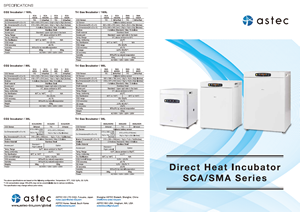 Direct heat Incubator SCA Series 80L/165L